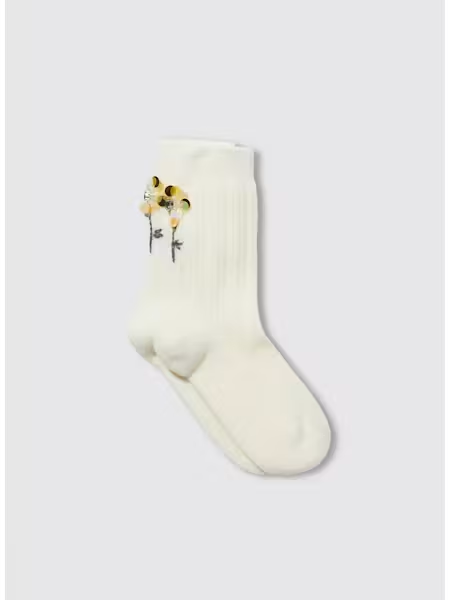 Snowly Socks, Off White