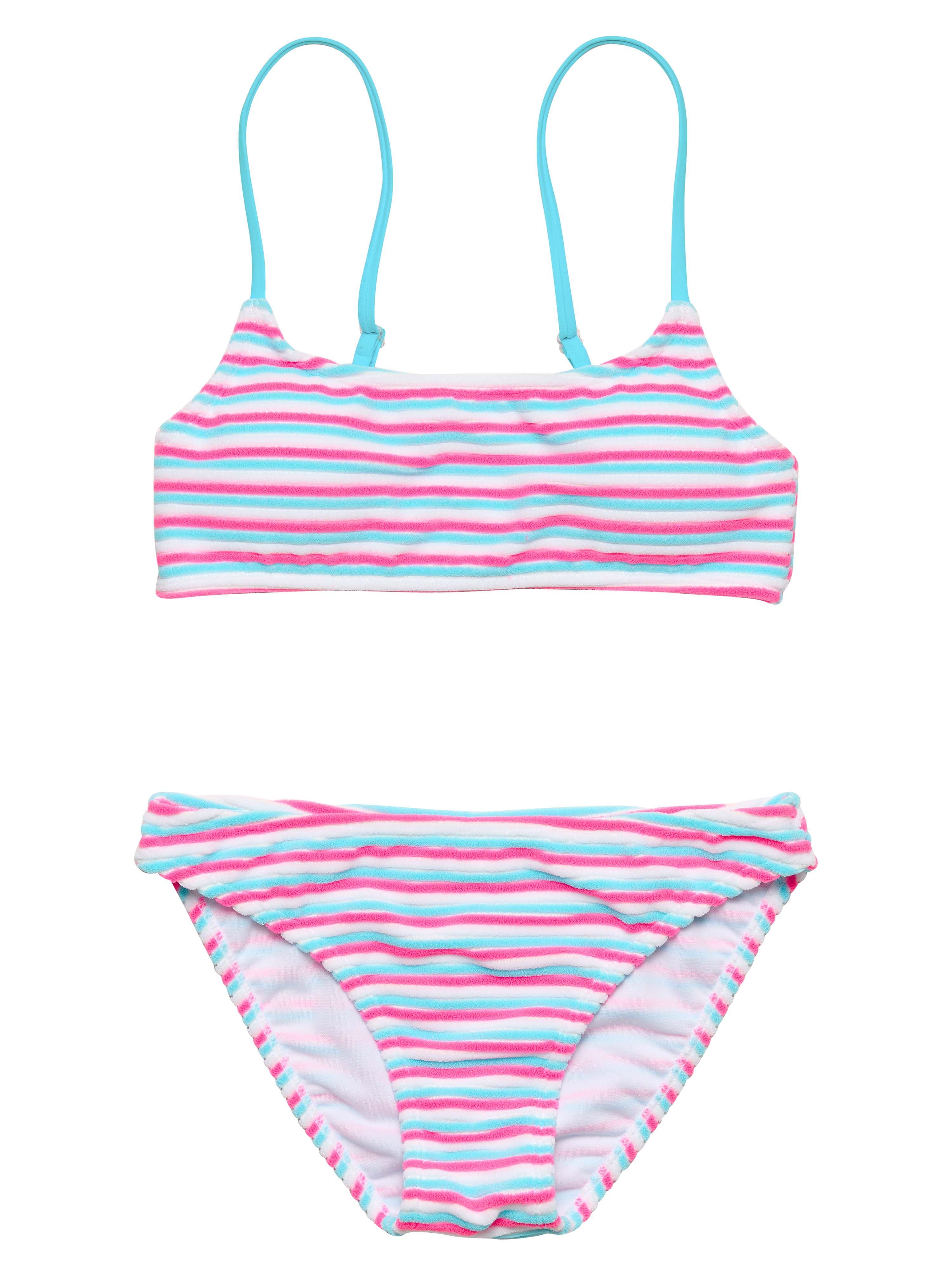 Teen Sorbet Stripe Crop Bikini
