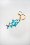 Hand Beaded Key Chain-Bag Charm, Fish
