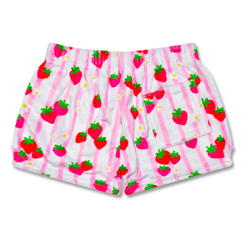 Strawberry Stripes Plush Shorts