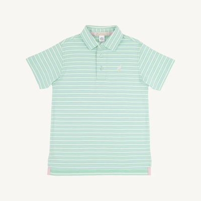 Prim & Proper Polo Short Sleeve Sumner County Stripe