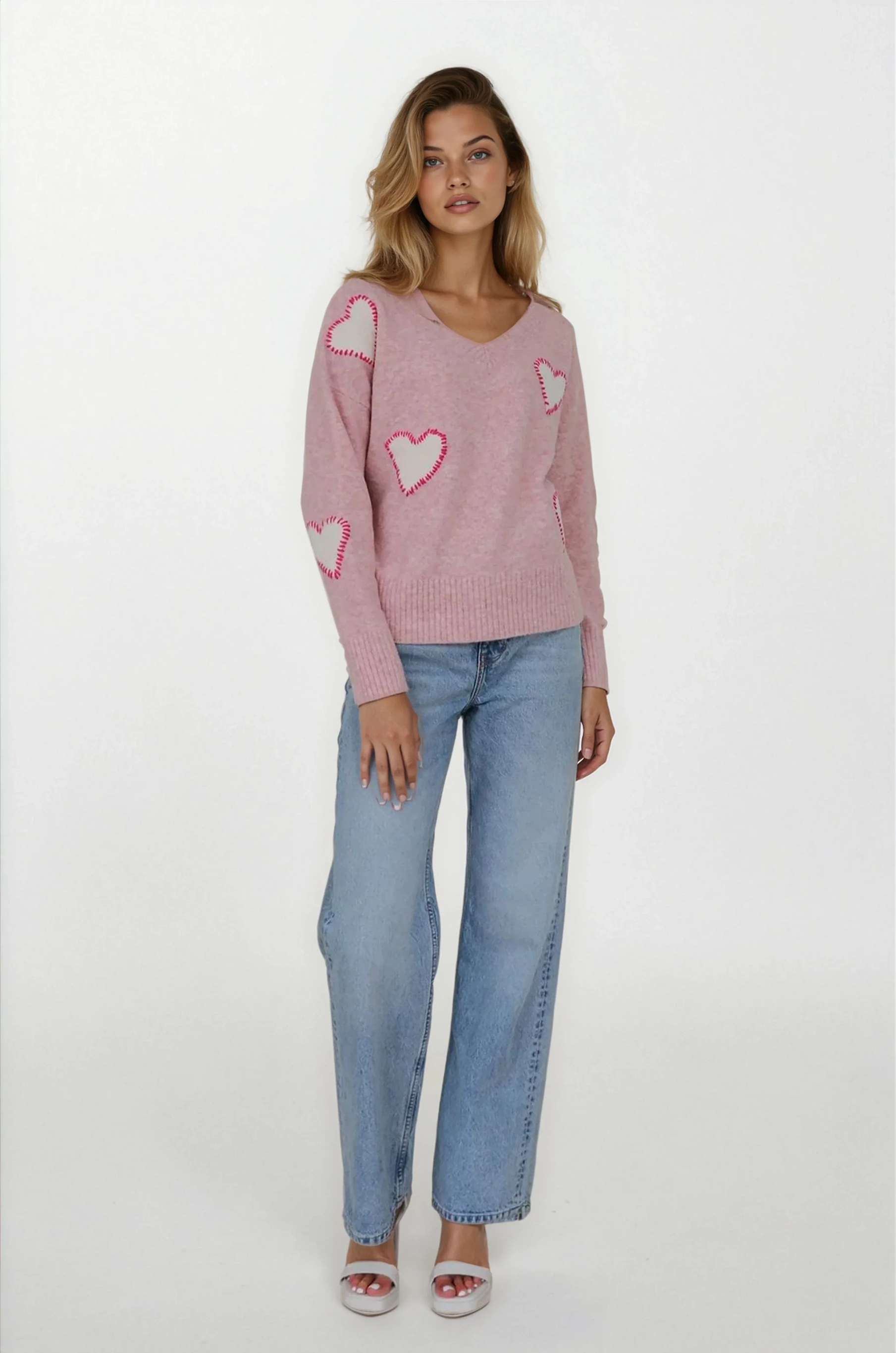 Sweetheart V-Neck Perfect Sweater
