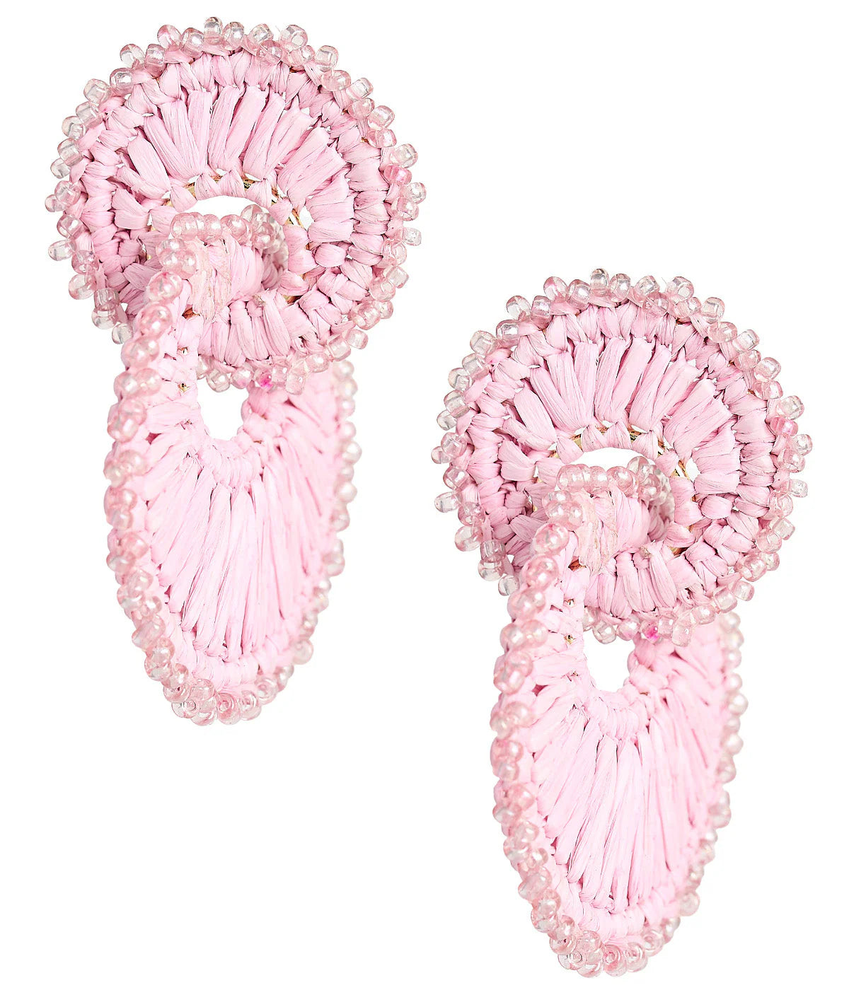Raffia Earring Double Ring