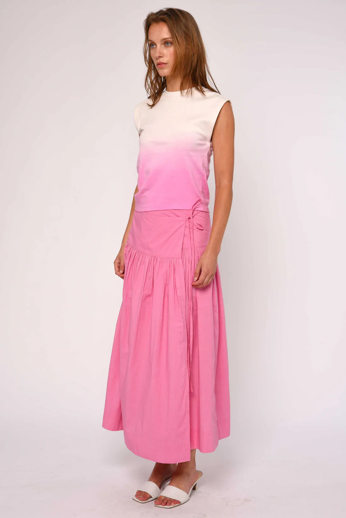 Taylor Wrap Skirt, Rosebloom