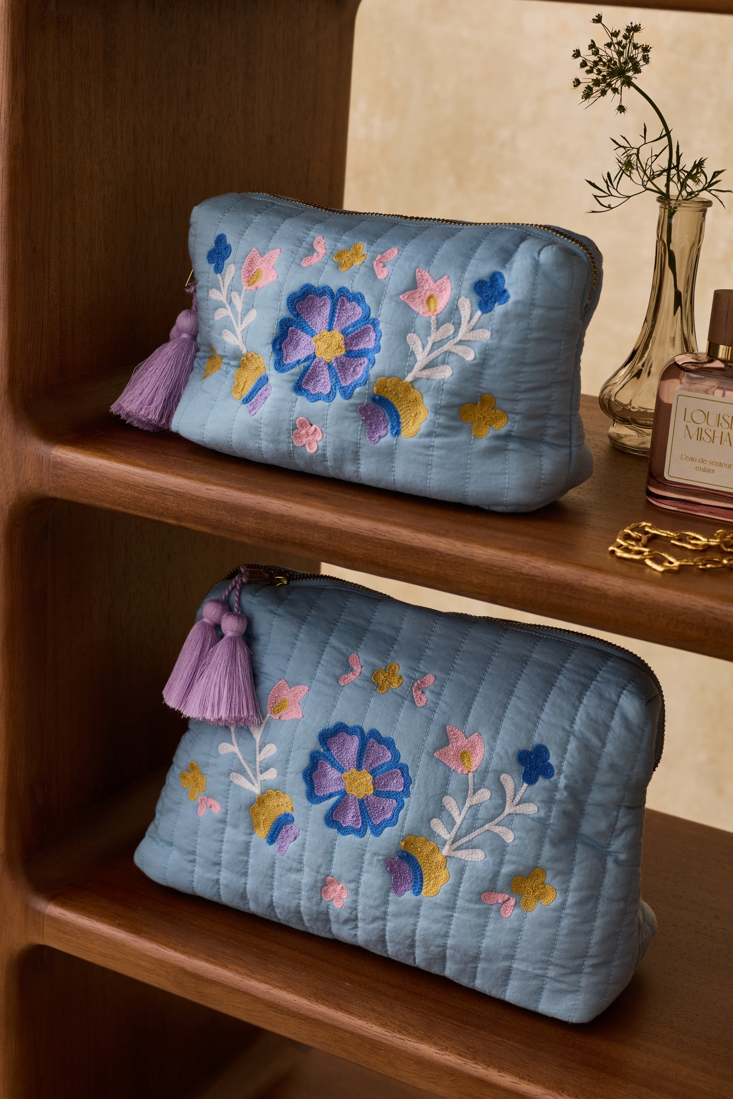 Teiki Pouch, Stone Blue