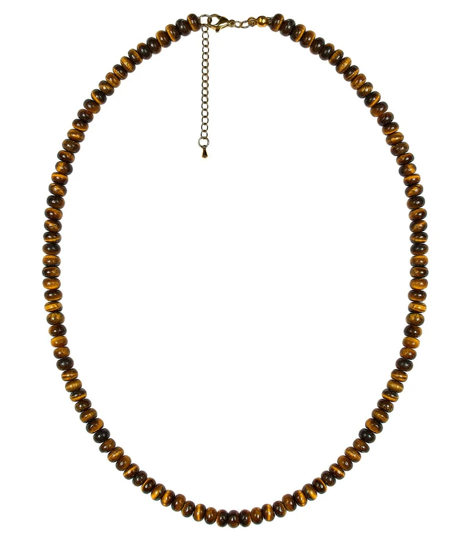 Tigers Eye Necklace, 8mm