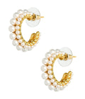 Toby Double Pearl Hoop