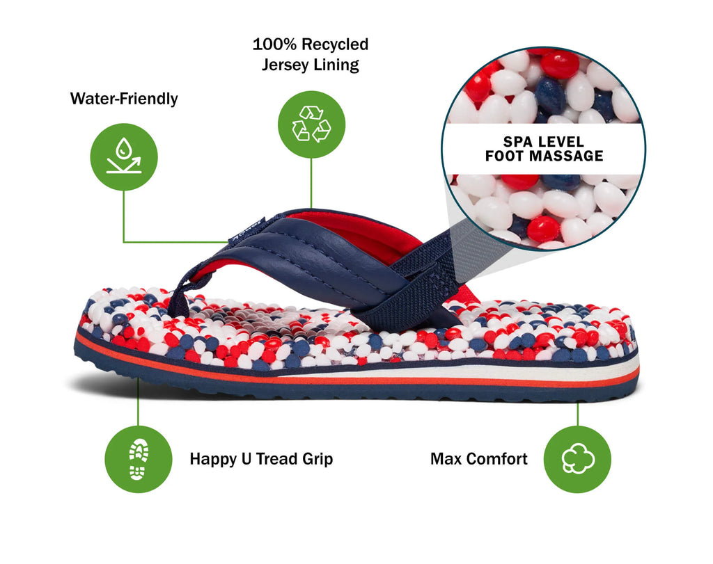 Toddler Bubble Crush Flip Flops, America