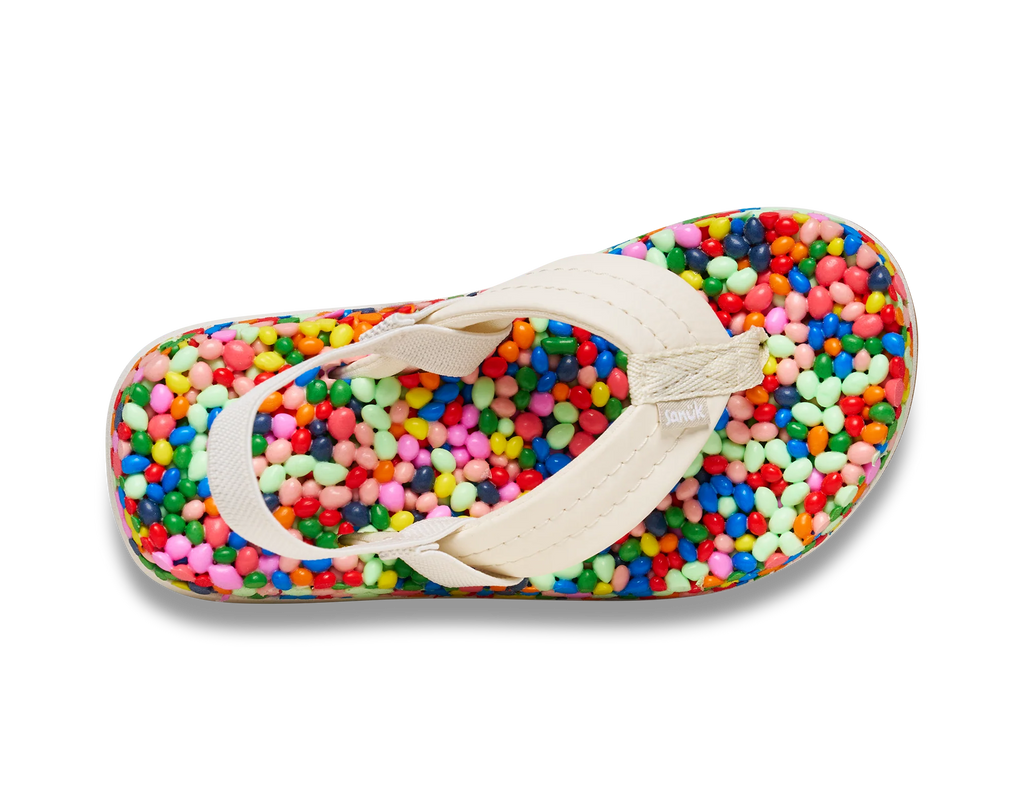 Toddler Bubblecush Flip Flops, Rainbow Multi