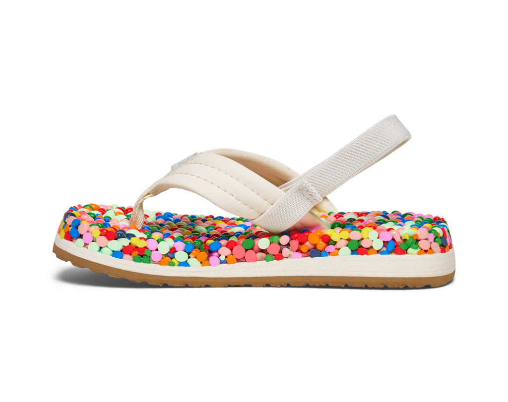 Toddler Bubblecush Flip Flops, Rainbow Multi