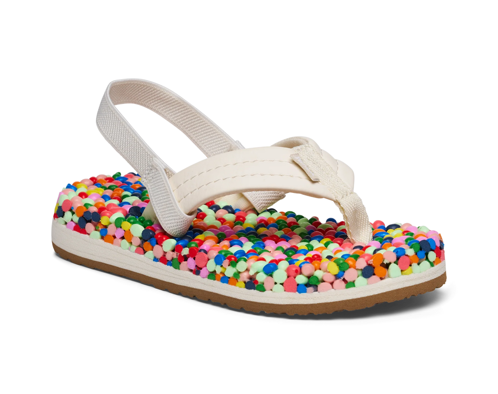 Toddler Bubblecush Flip Flops, Rainbow Multi