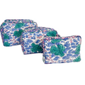 Travel Pouch, Green & Navy