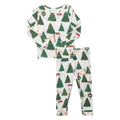 Kids Bamboo PJ Set, Christmas Tree Farm