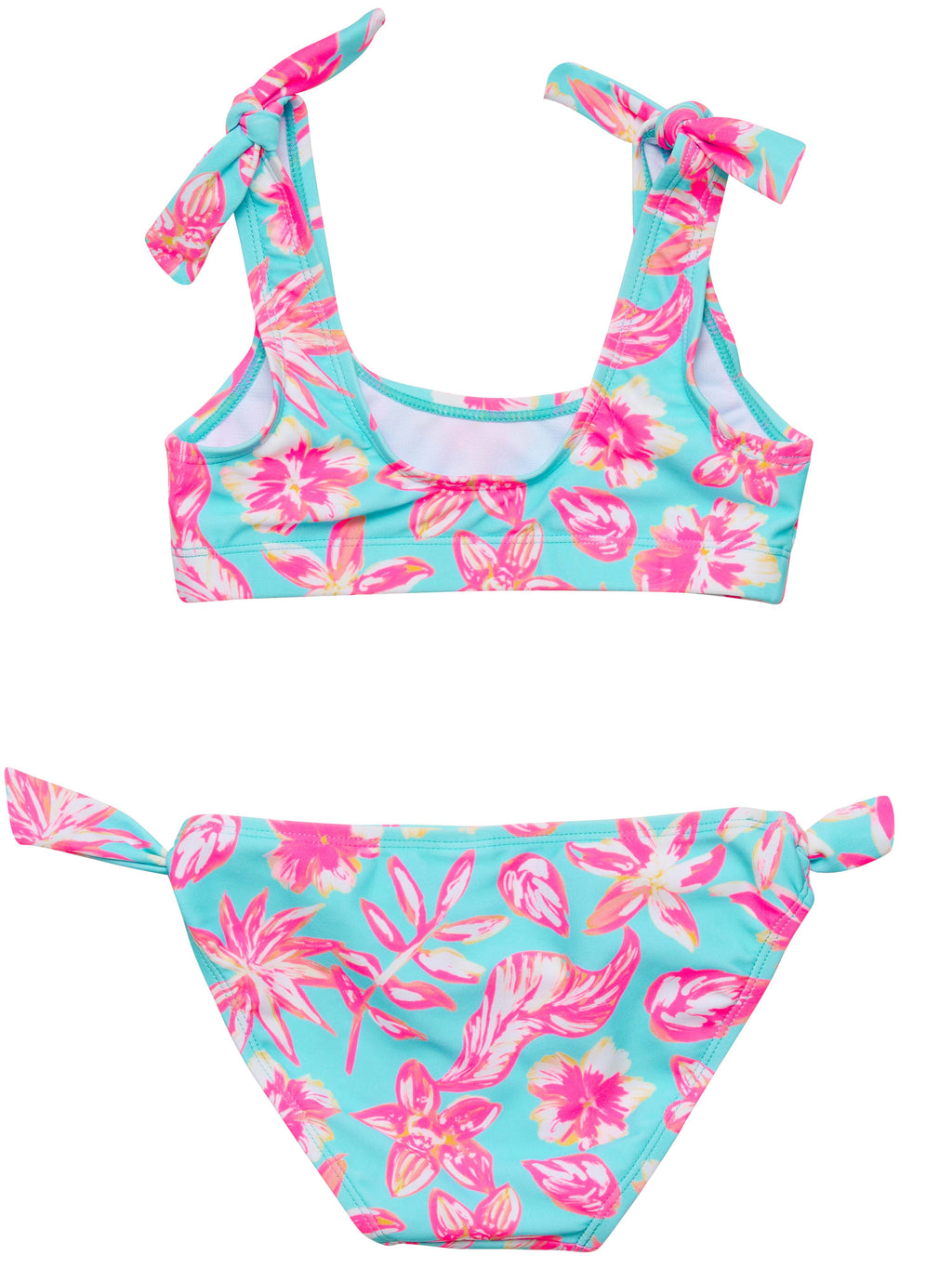 Tropical Glow Recycled Crop Bikini