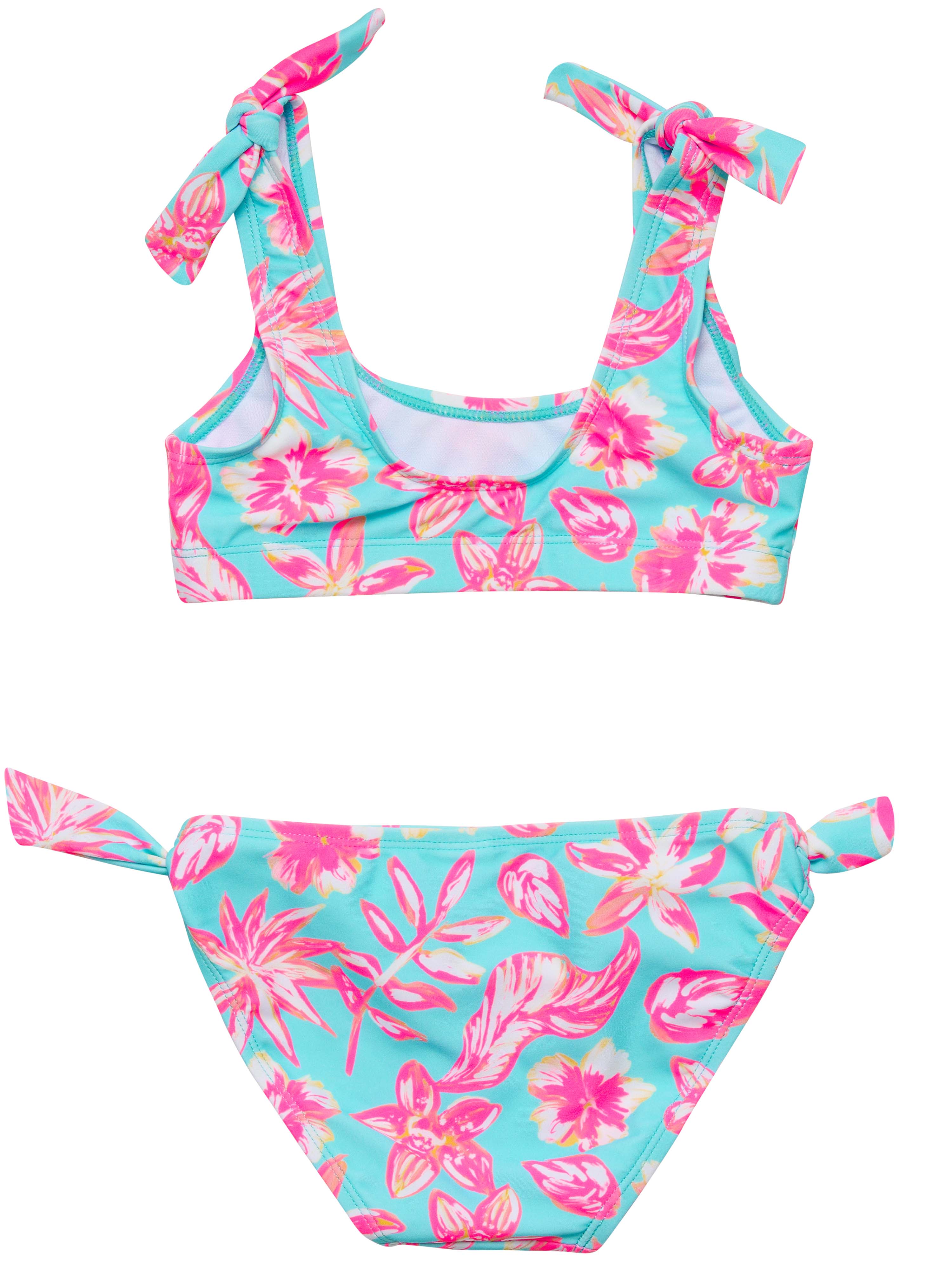 Tropical Glow Recycled Crop Bikini
