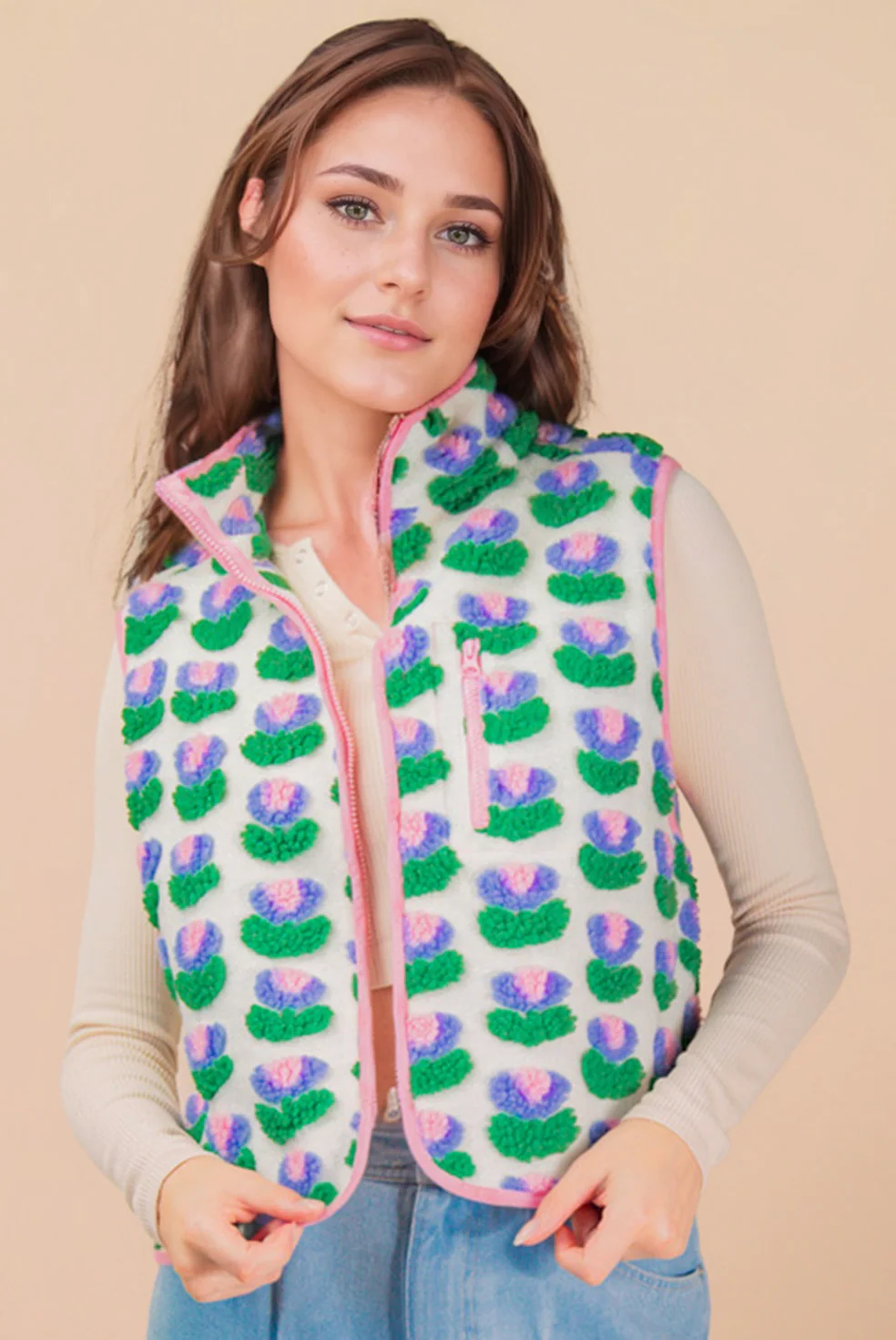 Tulip Fleece Vest