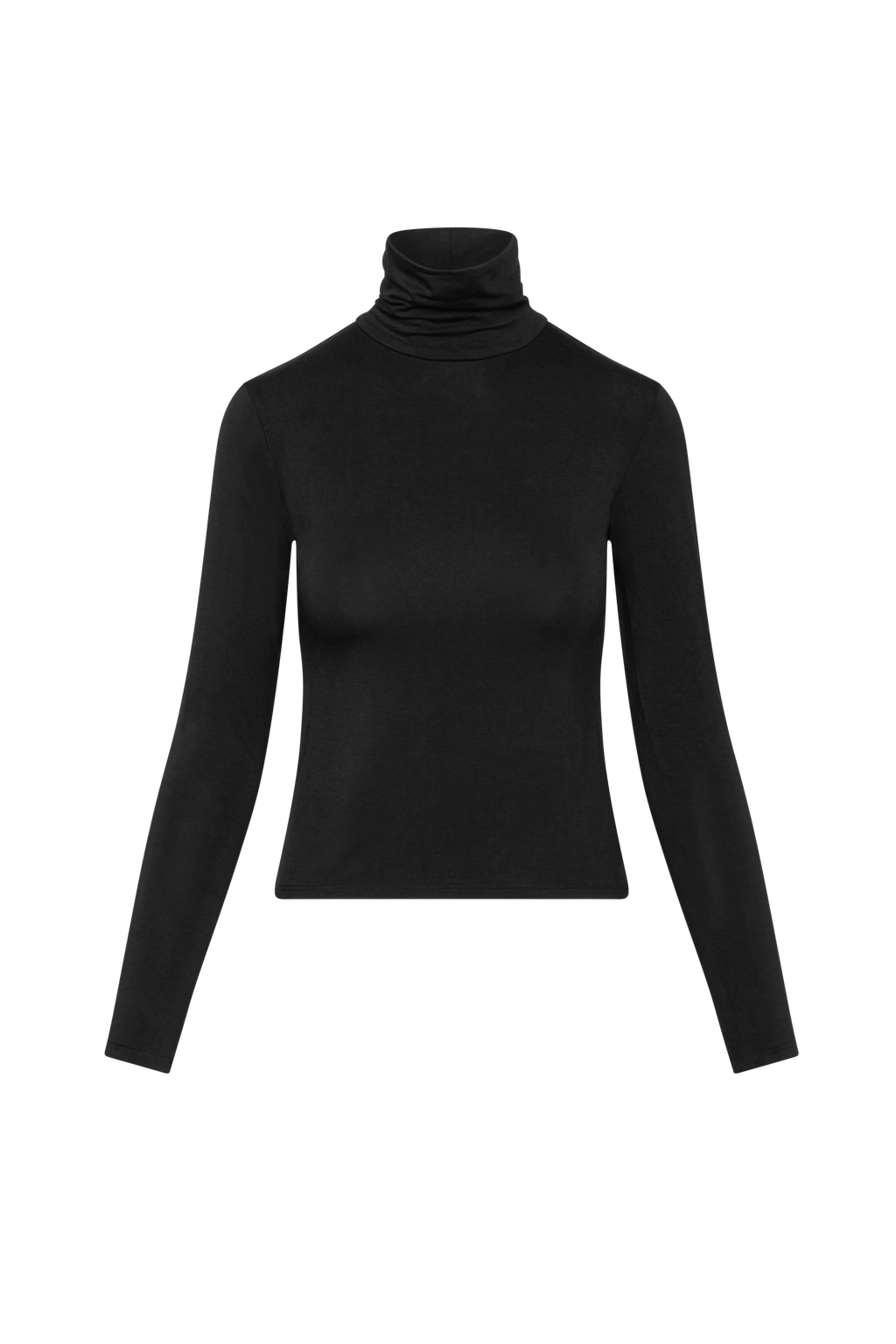 Modal Turtleneck, Black