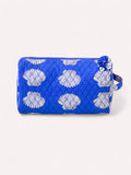 Wash Bag, Shells on Blue