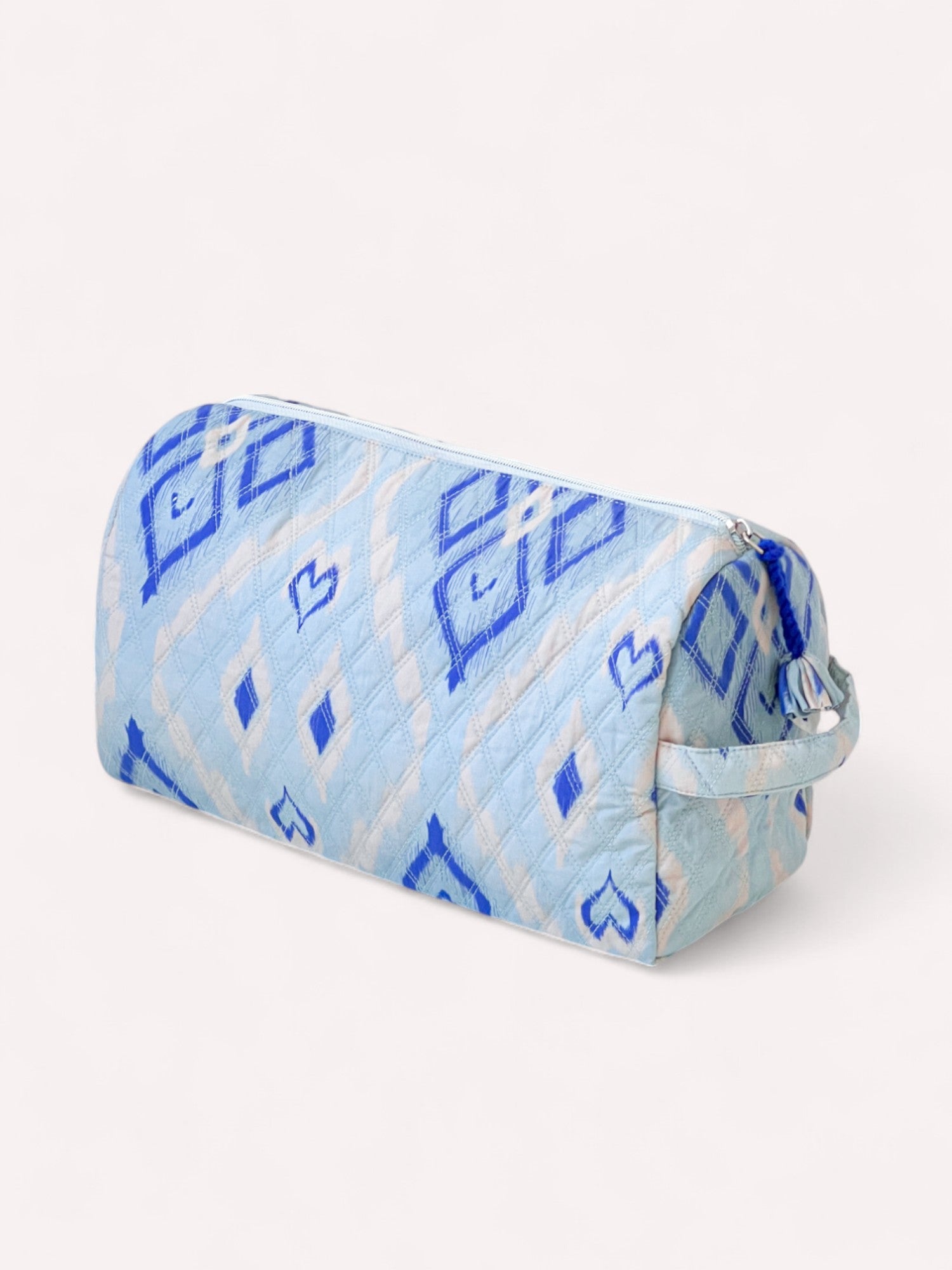 Wash Bag, Ikat Blue