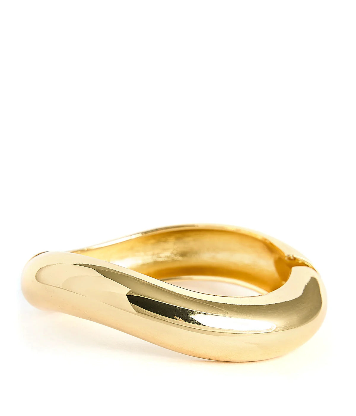 Ryan Wave Hinged Cuff, Gold