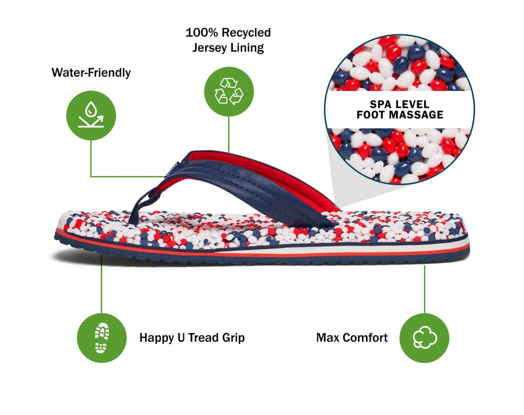 Youth Bubblecush Flip Flops, America