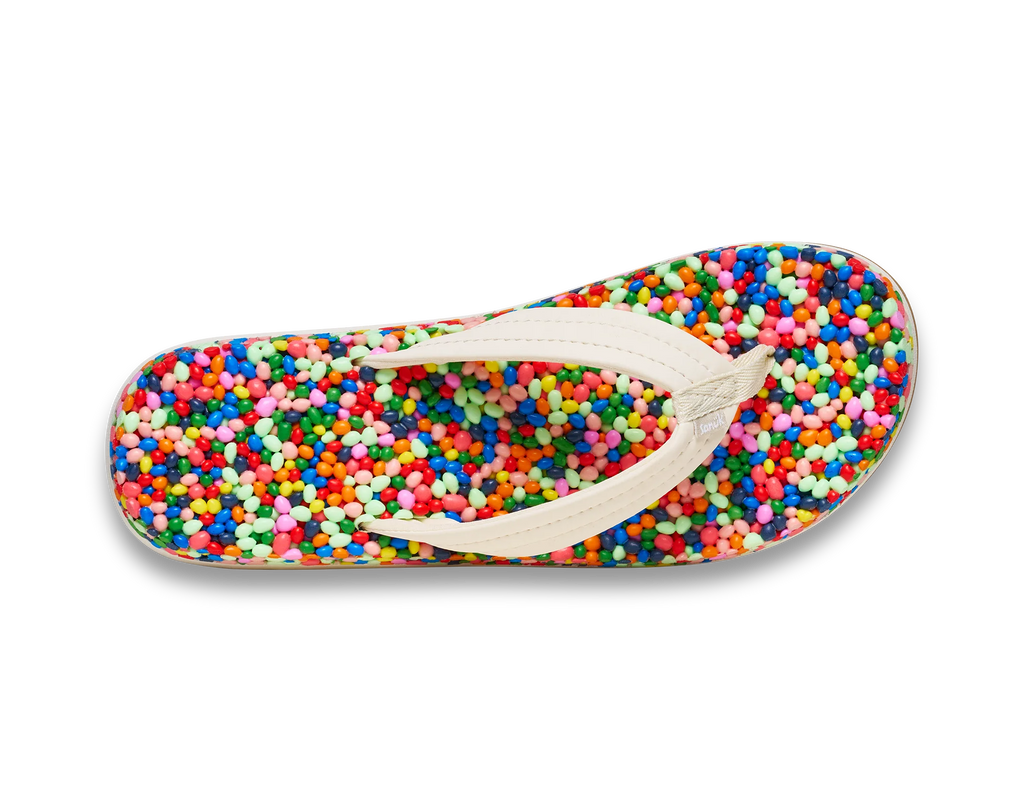 Youth Bubblecush Flip Flops, Rainbow Multi