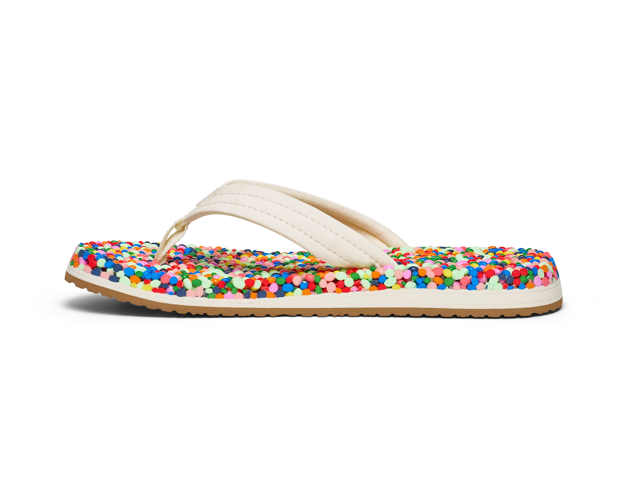 Youth Bubblecush Flip Flops, Rainbow Multi