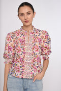 Zinny Blouse, Roxanna Floral Print